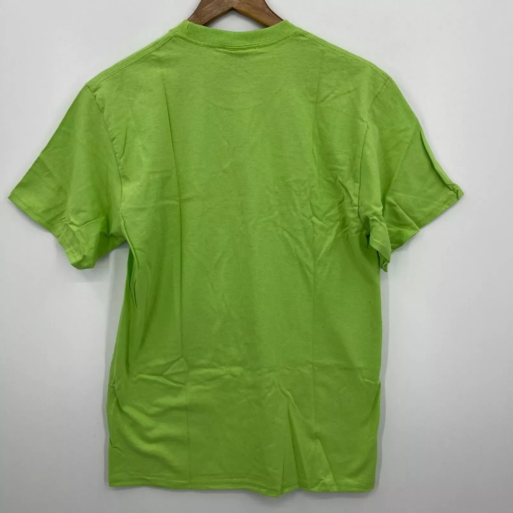 HUF‎ Worldwide T-Shirt Men's Size M Lime Green Flower Logo Graphic Tee New NWT - Picture 7 of 10